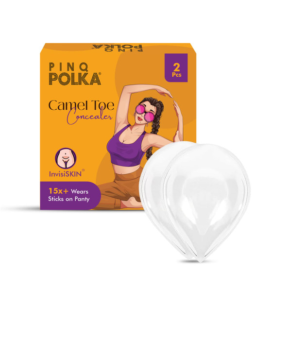 Pinq Polka Camel Toe Concealer For Women Reusable Self Adhesive Invisible Insert For Underwear Swimsuits Yoga Pants Leggings And Activewear