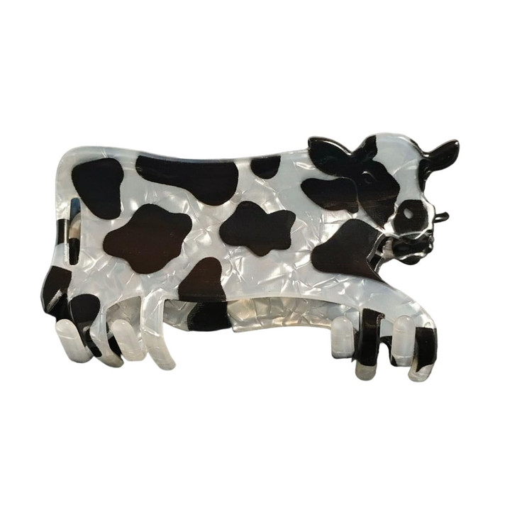 Novelty Cow Claw Clips Acrylic Hair Clip For Women Funny Hair Clip Fashion Claw Clips