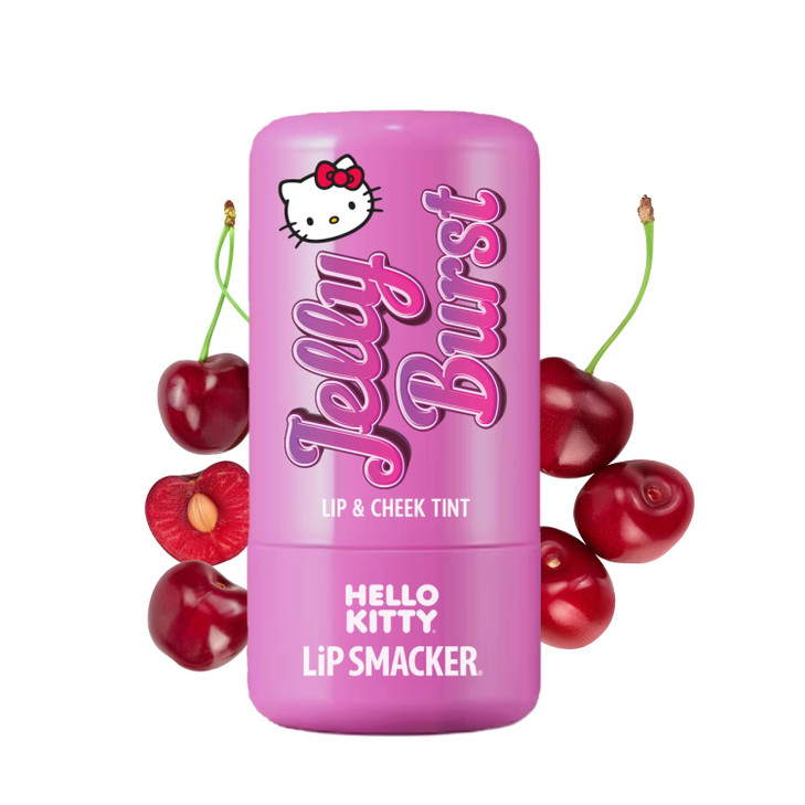Lip Smacker Hello Kitty So Jelly Lip And Cheek Tint Moisturizing Sheer And Buildable Color Fun Bouncy Jelly Texture Sweet Cherry Flavor