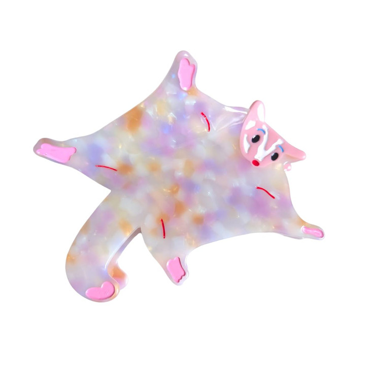 Cute Petaurisia Hair Clip Novelty Acetate Claw Clips Small Hair Clips For Women Funny Hair Clips