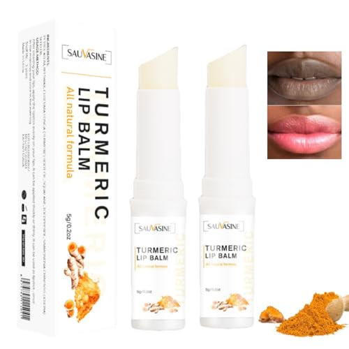 2Pcs Turmeric Lip Scrub For Dark Lips Moisturizing Lip Blam For Smokers Exfoliating Lip Blam Dark Lips Corrector Cream Lip Exfoliator Scrub