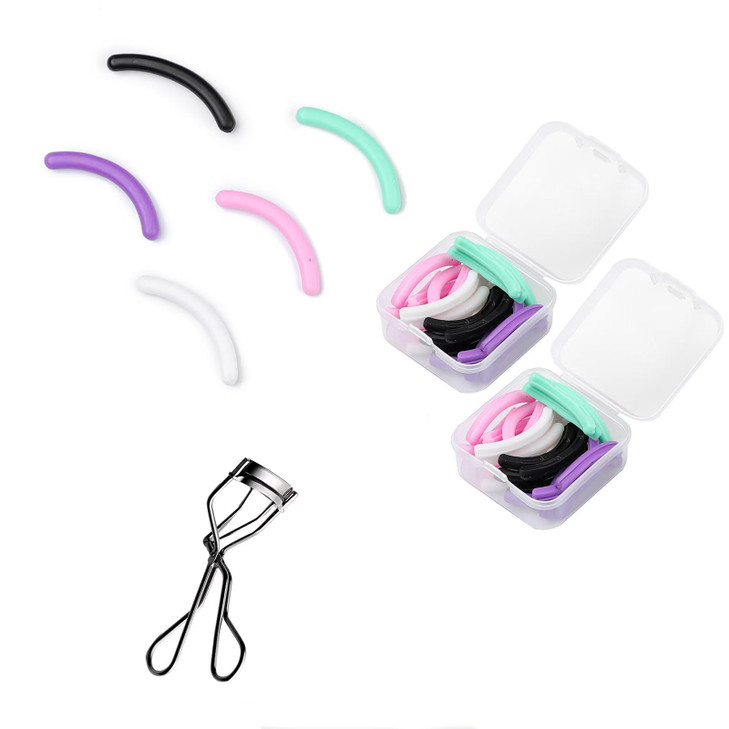 48 Pcs Eyelash Curler Refill Pads Compatible With Shiseido Eye Lash And Cosmetic Accessory Silicone Soft Rubber Curler For Universal Eyelash