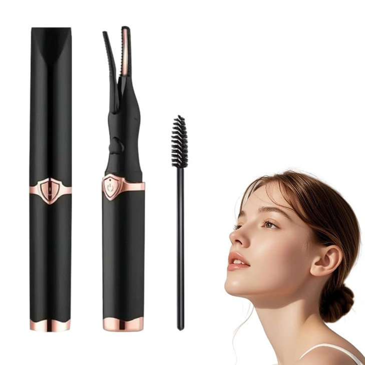 Heated Eyelash Curlers Rechargeable Electric Heated Eyelash Curler Rapid Temperature Control For Quick Natural Long Portable Curling Wand