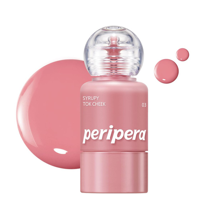 Peripera Syrupy Tok Cheek Liquid Blush Dewy Finish With Long Lasting Hydration Buildable And Blendable Color Natural Glow For Cheeks Safe