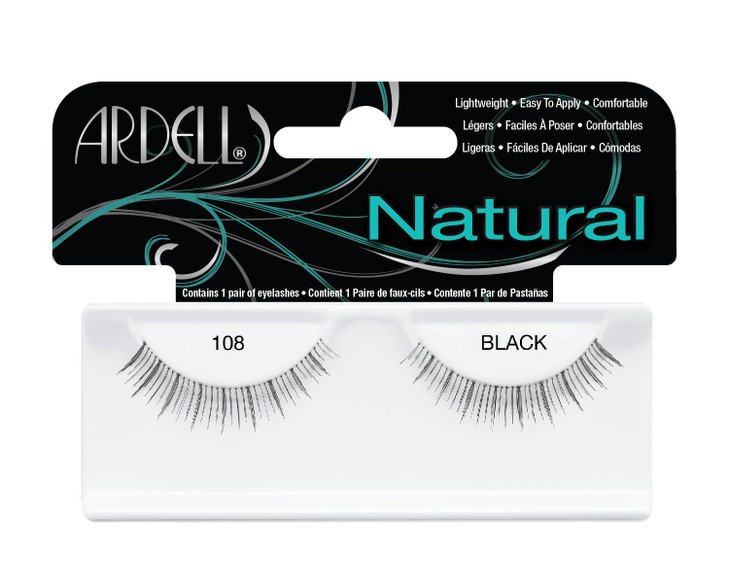 Ardell Fashion Lashes Pair - 108 Black, (Pack of 4)