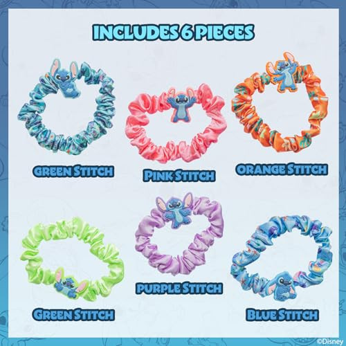 Stitch Hair Scrunchie Set 6 Piece Ages 3 Plus