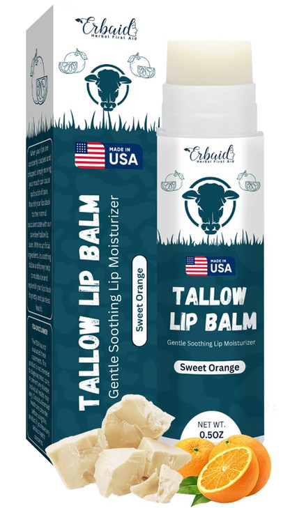 Beef Tallow Lip Balm Natural Tallow And Beeswax Chapstick For Men And Women
