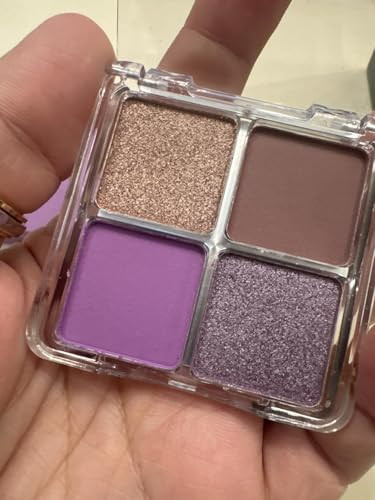 Guantian Taupe Purple Eyeshadow Makeup Blendable Neutral Powder Eye Shadow For Older Women Lavender Plum Purple Mauve Matte Eyeshadow