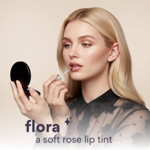 Dearcloud Color Crush Lip Tint Squalane Tinted Lip Balm Flora