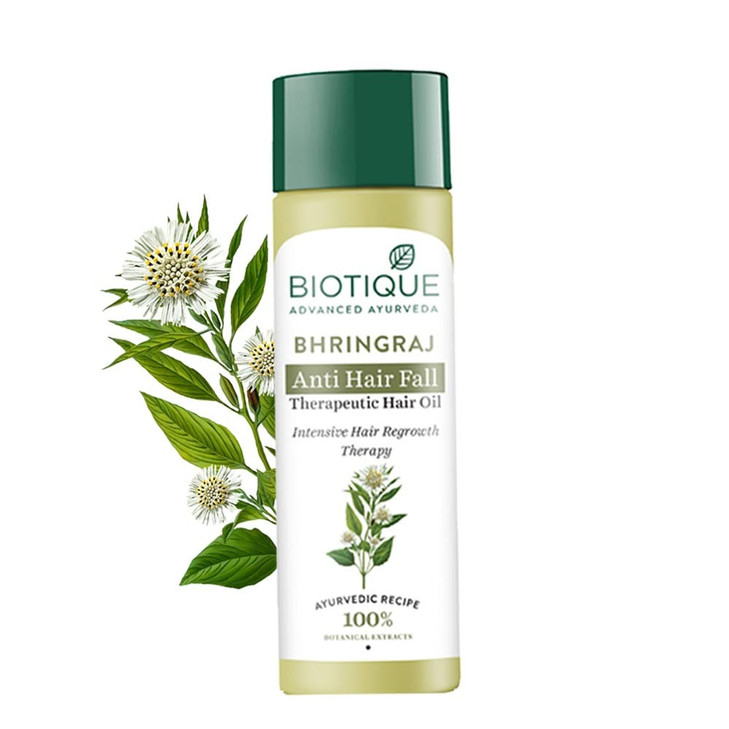 Biotique Botanicals Bhringraj Hair Growth ThERApeutic Oil, 4.06-Fluid Ounce