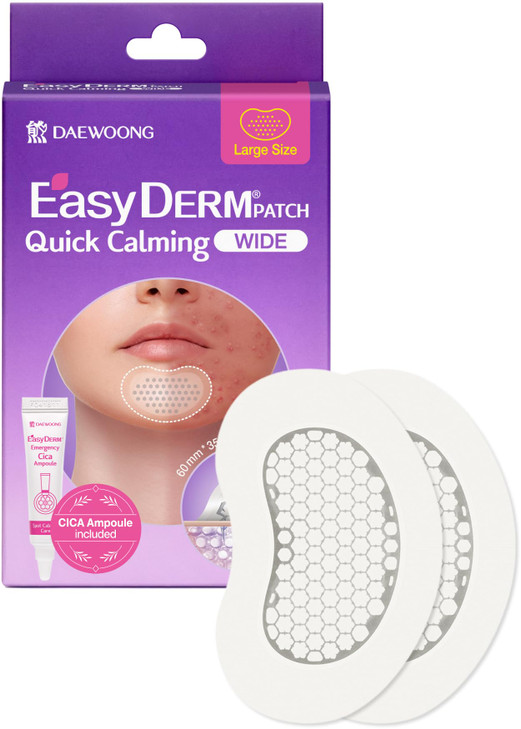 Easyderm Quick Wide Pimple Patch 2Ea Xl Size For Severe Breakout Care