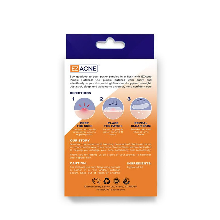 Ezacne Xxl Body Pimple Patches Medical Grade Hydrocolloid Acne Patches For Back Chest And Shoulder Breakouts Clinically Created Drug Free 5