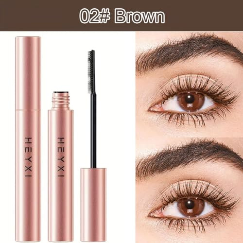 Brown Mascara Volumizing And Lengthening Mascara With Fine Tooth Comb Brush No Clumping Or Flaking Waterproof 02