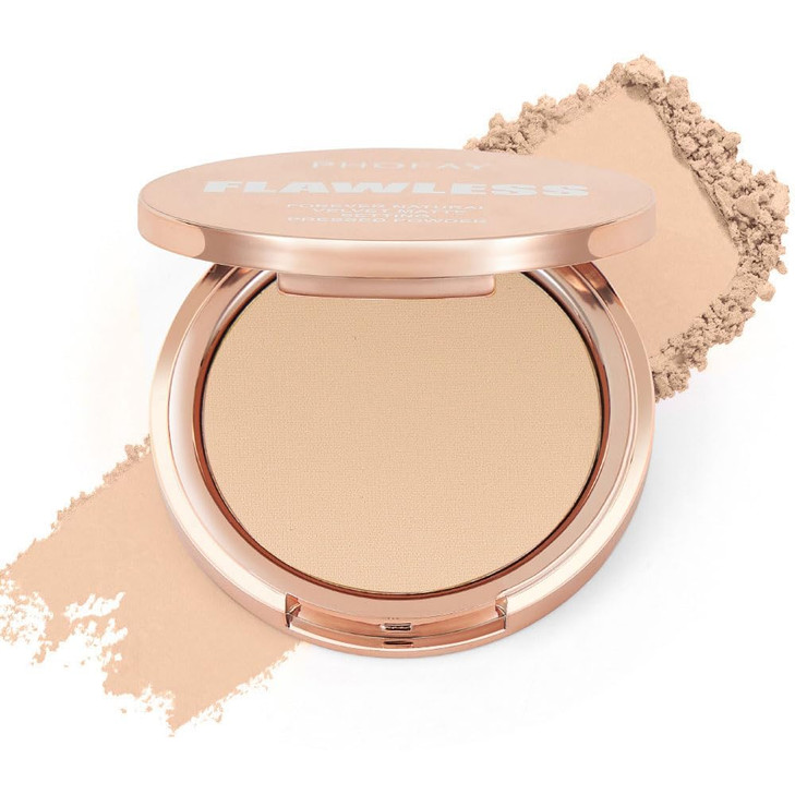 Phofay Matte Setting Pressed Powder Natural Matte Finish Pore Blurring