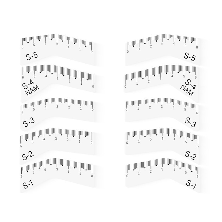 Eyebrow Stencils Ruler Reusable Brow Mapping Tool For Microblading Pmu