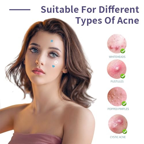 Hydrocolloid Pimple Patch Star Heart Acne Patches 3 Sizes 40 Counts Spot Blemish Stickers Zit Dot Colorful Cover Breakout Hiding Face