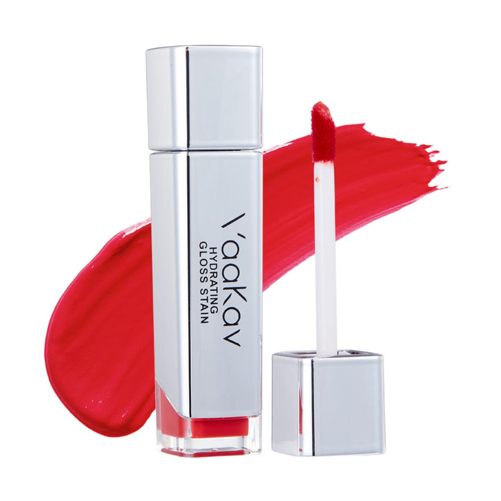 Vaakav Glossy Lip Stain Hydrating Tinted Lip Oil Stain With High Shine Gloss Finish Non Sticky Moisturizing Lip Tint Long Lasting Stain For