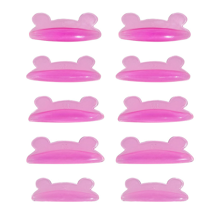 Permania Lash Lift Pads Self Adhesive Super Soft 10 Pcs Cute Lash Lift Rods Extreme Eyelash Curler