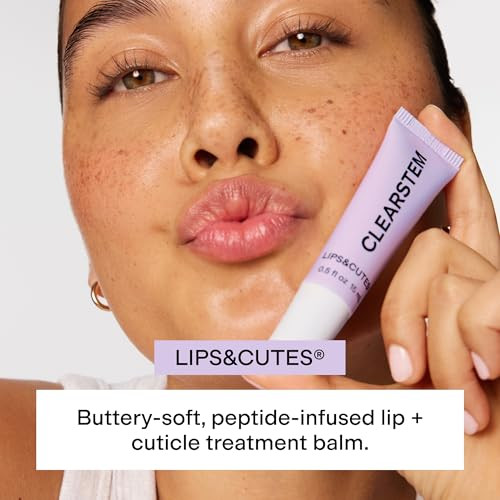 Clearstem Lips And Cutes Lip Balm And Cuticle Care Multi Tasking Hydrating Balm With Peptides Vitamin E And Green Tea Lip Care Products And