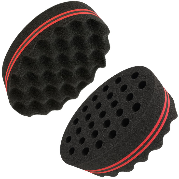 Hair Twist Sponge Double Sided Barber Tool For Afro Coils Dreads Curls And Waves Unisex Styling For Short Or Long Hair 1 Pack