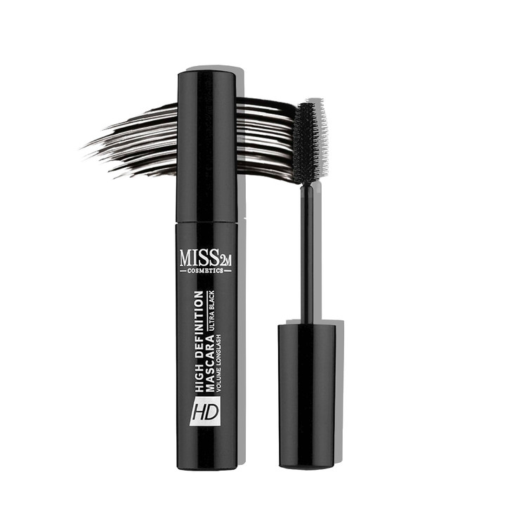 Miss2M Hd Lash Lift Lengthening Mascara For Volume With Washable Ultra Black Formula No Flaking Smudging Or Clumping 0.24 Fl Oz