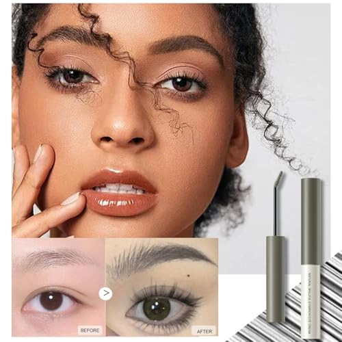 Aaiffey 2 Pcs Tinted Eyebrow Cream Ultra Fine Brush Tinted Brow Gel Waterproof Long Wear Eye Brow Mascara Transfer Proof Natural Brow Makeup