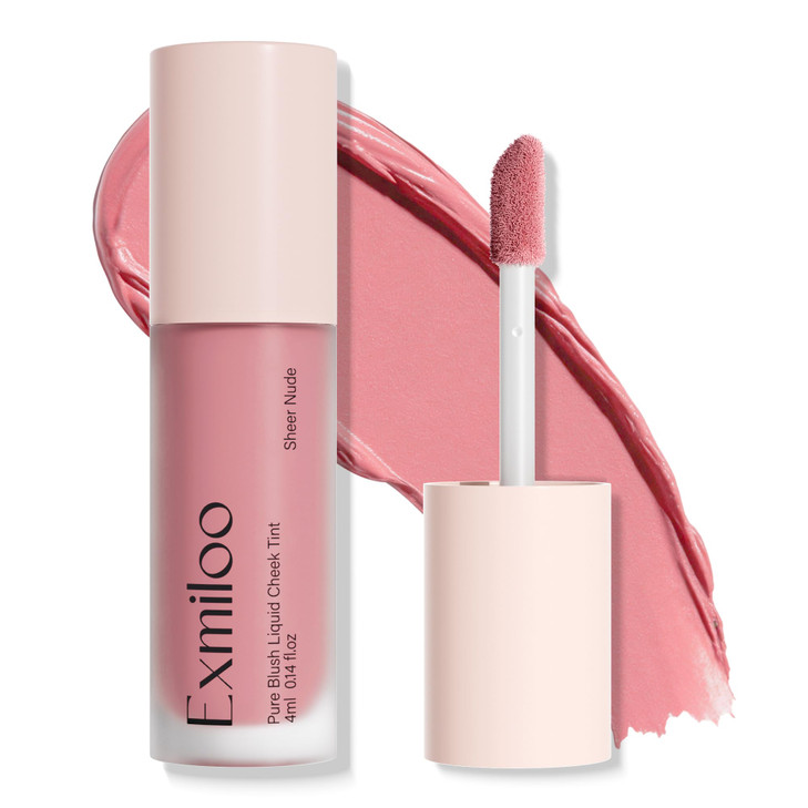 Exmiloo Matte Liquid Blush For Cheeks Soft Nude Pink Buildable Blush