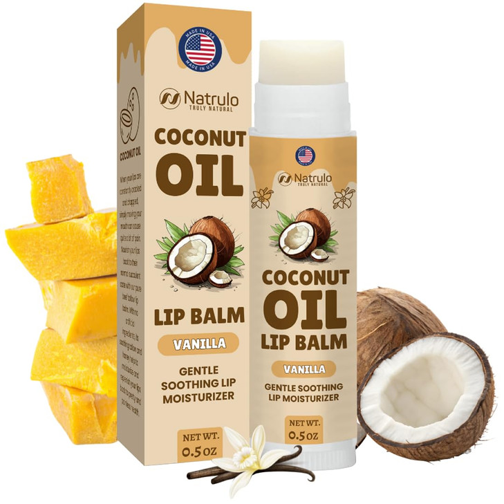 Coconut Lip Balm Moisturizing Coconut Oil Chapstick For Dry Cracked Lips