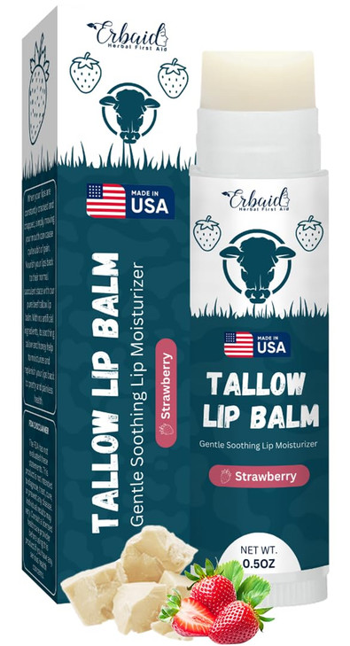 Beef Tallow Lip Balm Natural Tallow And Beeswax Chapstick For Men And Women