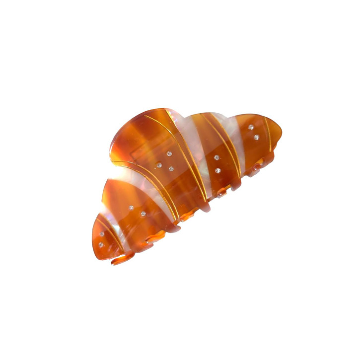 Bread Hair Clip Croissant Hair Claw Clip Food Acetate Claw Clip For Women