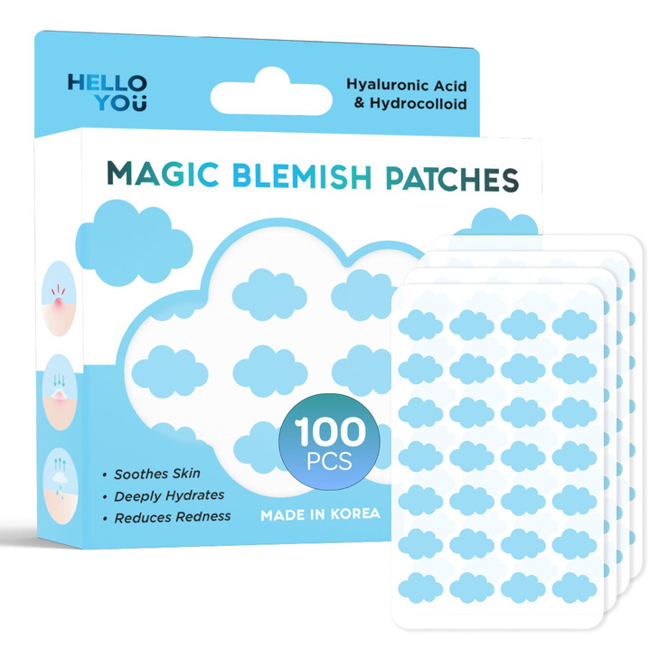 Hello You Hyaluronic Acid And Hydrocolloid Pimple Patches For Face Dermatologist Tested Korean Skin Care Blemish Cover Oil Absorbing Spot