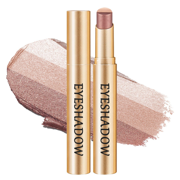 3 Color Matte Gradient Glitter Eyeshadow Stick Cream Shimmer Eye Shadow 04