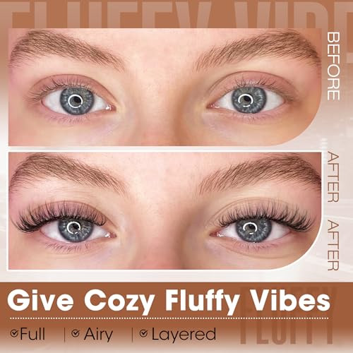 Spider Lash Clusters Natural Wispy Eyelash Extensions 8 16Mm Cluster Lash Individuals With Cc Curl And Flexible Clear Band Effortless
