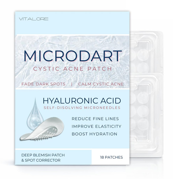 Microdart Pimple Patches Cystic Acne Patch Microneedle Pimple Patch For Face Dark Spots And Blind Pimples 18Ct
