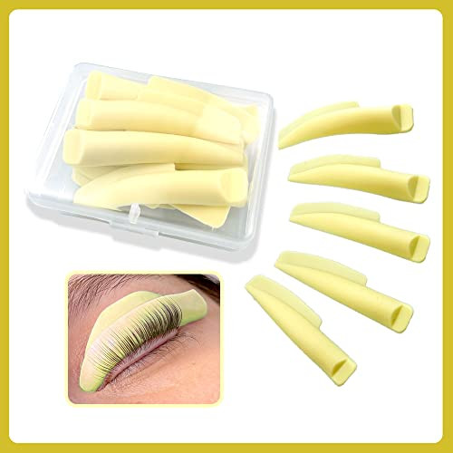 Eyelash Perm Pads Lash Lift Rods Eyelash Perm Silicone Pads 5 Sizes Reusable Soft Lash Lift Pads Shield For Different Length Eyelashes