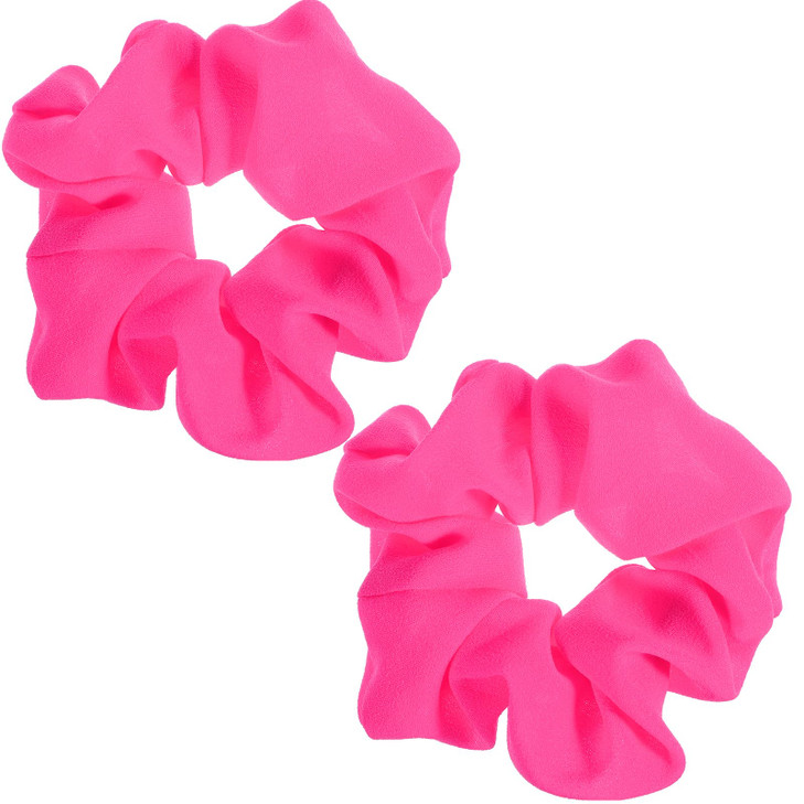 2Pcs 80S Neon Scrunchies For Hair 80S Neon Soft Hair Scrunchies