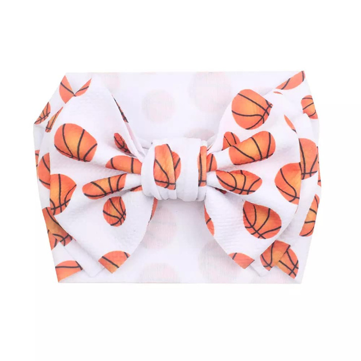 Sarlonter Basketball 7 Bow Headwrap Baby Girls Upto 4 Years