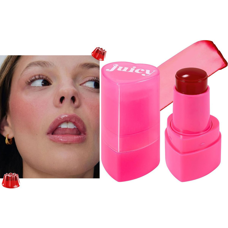 Multi Use Water Jelly Tint Stick Sheer Lip And Cheek Stain Finish 3 In 1 Cheek Blush And Eyeshadow And Lip Tinted Long Lasting Moisture 1