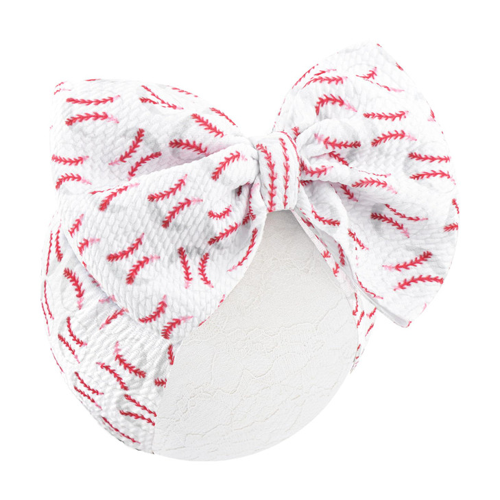Lanmerry Baseball Headbands For Baby Girl Soft Bowl Hair Bows Hair Accessories For Newborn Infant Babies Sports Headband Baby Outfits