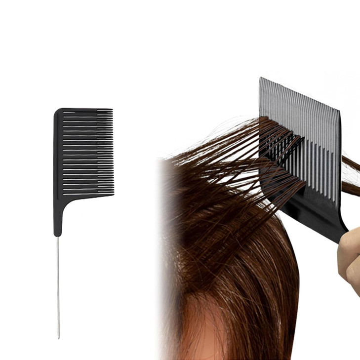 Hair Highlight Comb 8.5In Ergonomic Rat Tail Comb For Home And Salon Dyeing