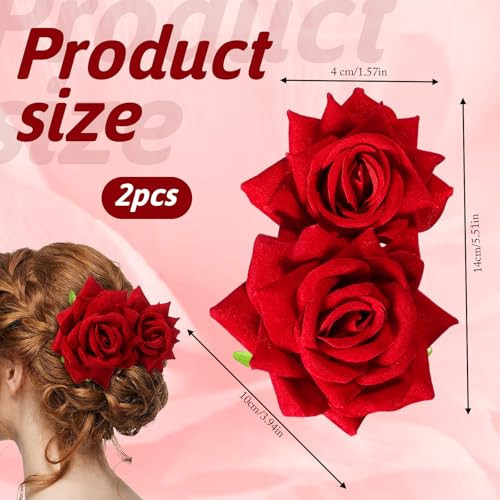 Ybeaty Rose Hair Clip Ros Comb Headwear Floral Brooche Headpiece Supply