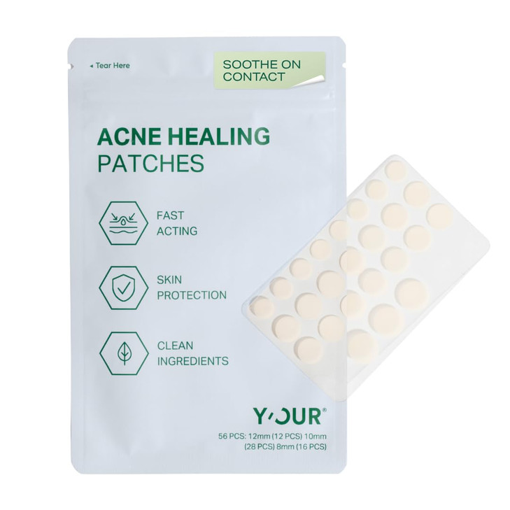 Y Our Hydrocolloid Pimple Patches For Face Acne Treatment And Ultra Thin Zit Stickers To Promote Healing And Prevent Scarring 3 Sizes 1 Pack