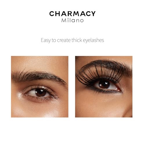 Charmacy Power Lash Mascara With Fibres 5X Volume And False Lash Effect Dual Side Wand For Lengthening And Volumizing Long Lasting 8H Wear
