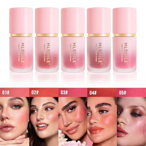 Mlsmile Liquid Blush For Cheeks Matte Nude