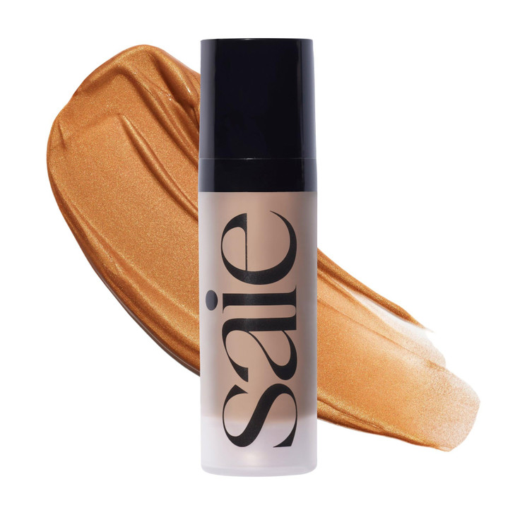 Saie Mini Glowy Super Gel Illuminating Face Makeup Primer Sunglow .5 Oz