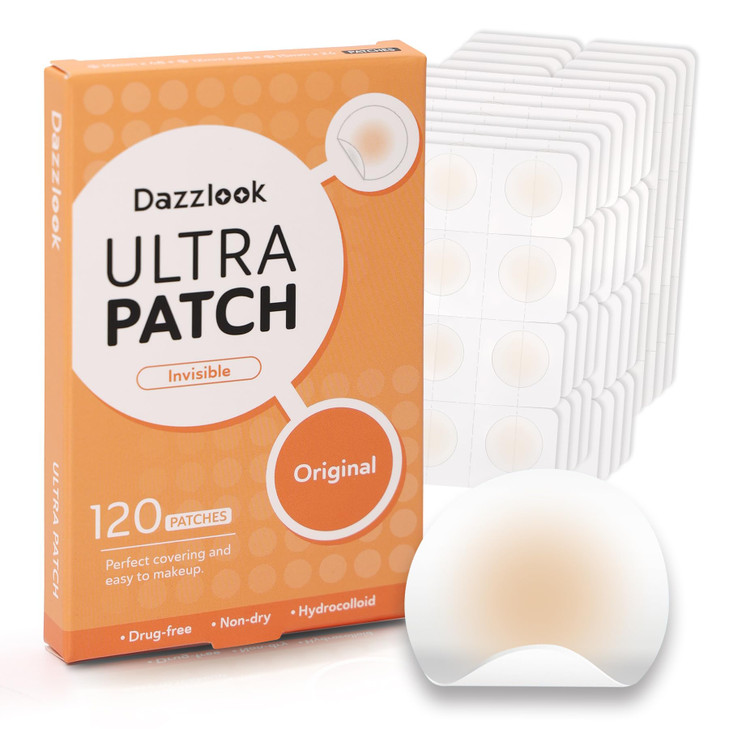 Dazzlook Ultra Pimple Patches Hydrocolloid Blemishes Stickers 120 Count