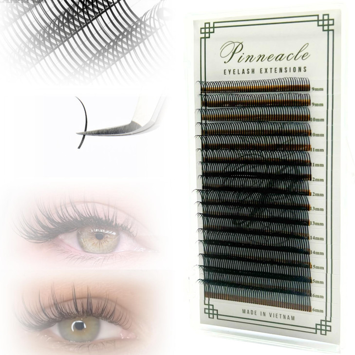 Promade Wet Narrow Fans Premade Spikes 5D Spike Flat Base For Wispy Wet Mascara Lash Anime Lash Extensions For Professional Lash Extension