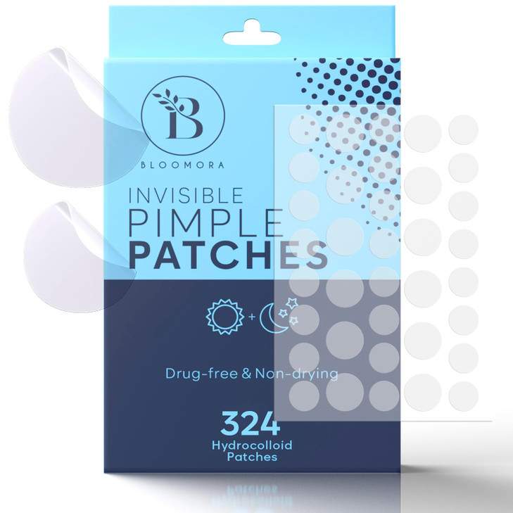 Pimple Patches 324 Count Hydrocolloid Invisible Spot Stickers For Face