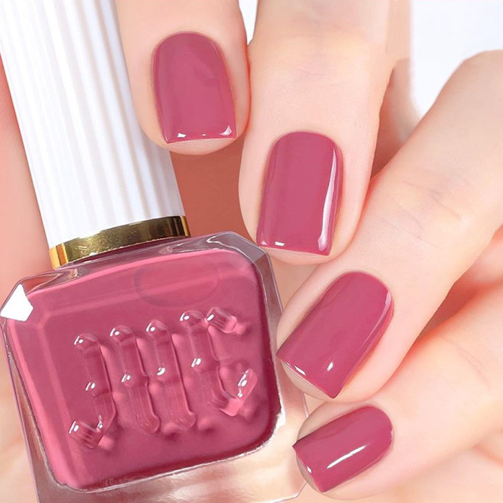Novacharm Mauve Nail Polish 12Ml Rose Pink Quick Dry High Gloss Dark Pink All Seasons Nail Art Diy