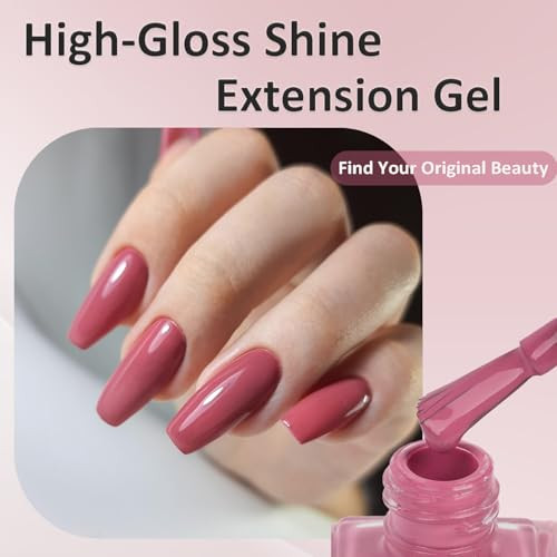 Novacharm Mauve Nail Polish 12Ml Rose Pink Quick Dry High Gloss Dark Pink All Seasons Nail Art Diy